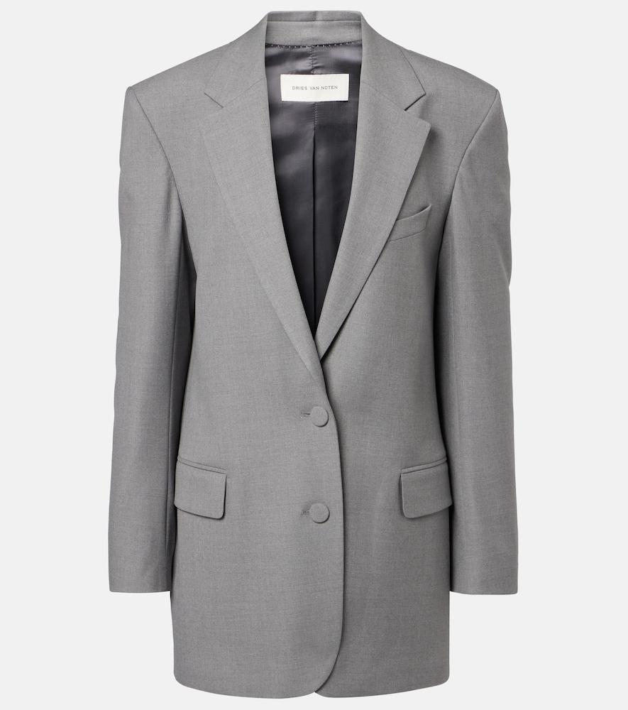 dries van noten wool-blend blazer