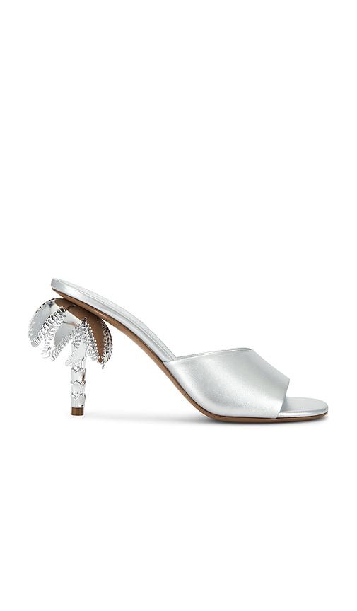 duha palmira mule in metallic silver. - size 36 (also in 37, 39, 40)