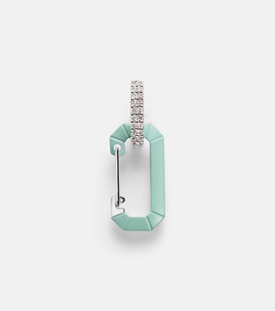 eéra chiara small 18kt gold single earring with diamonds