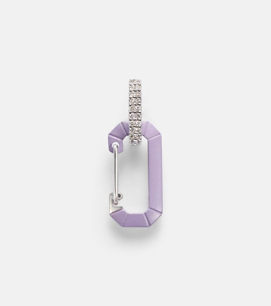 eéra chiara small 18kt gold single earring with diamonds