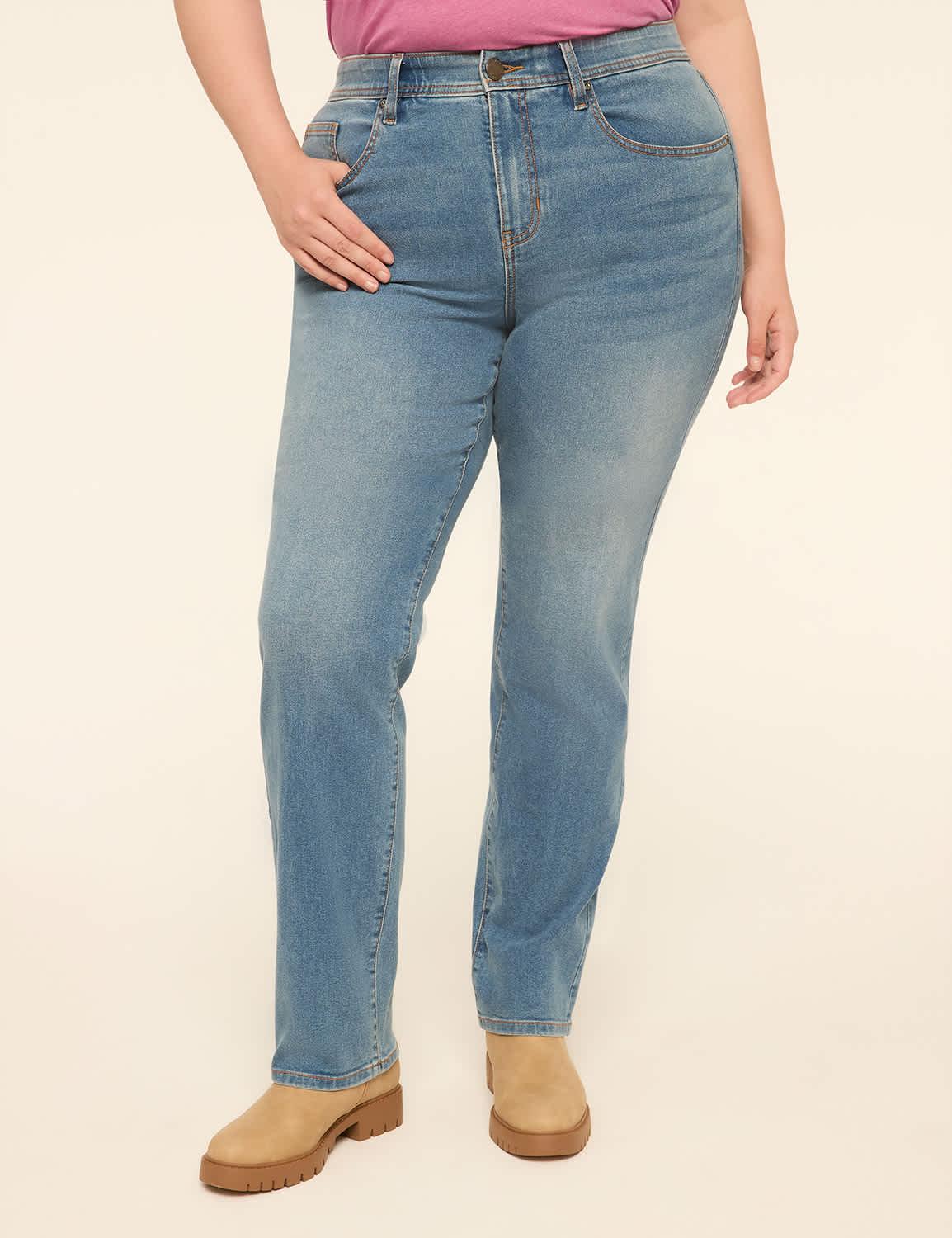 easyflex waist straight leg jean