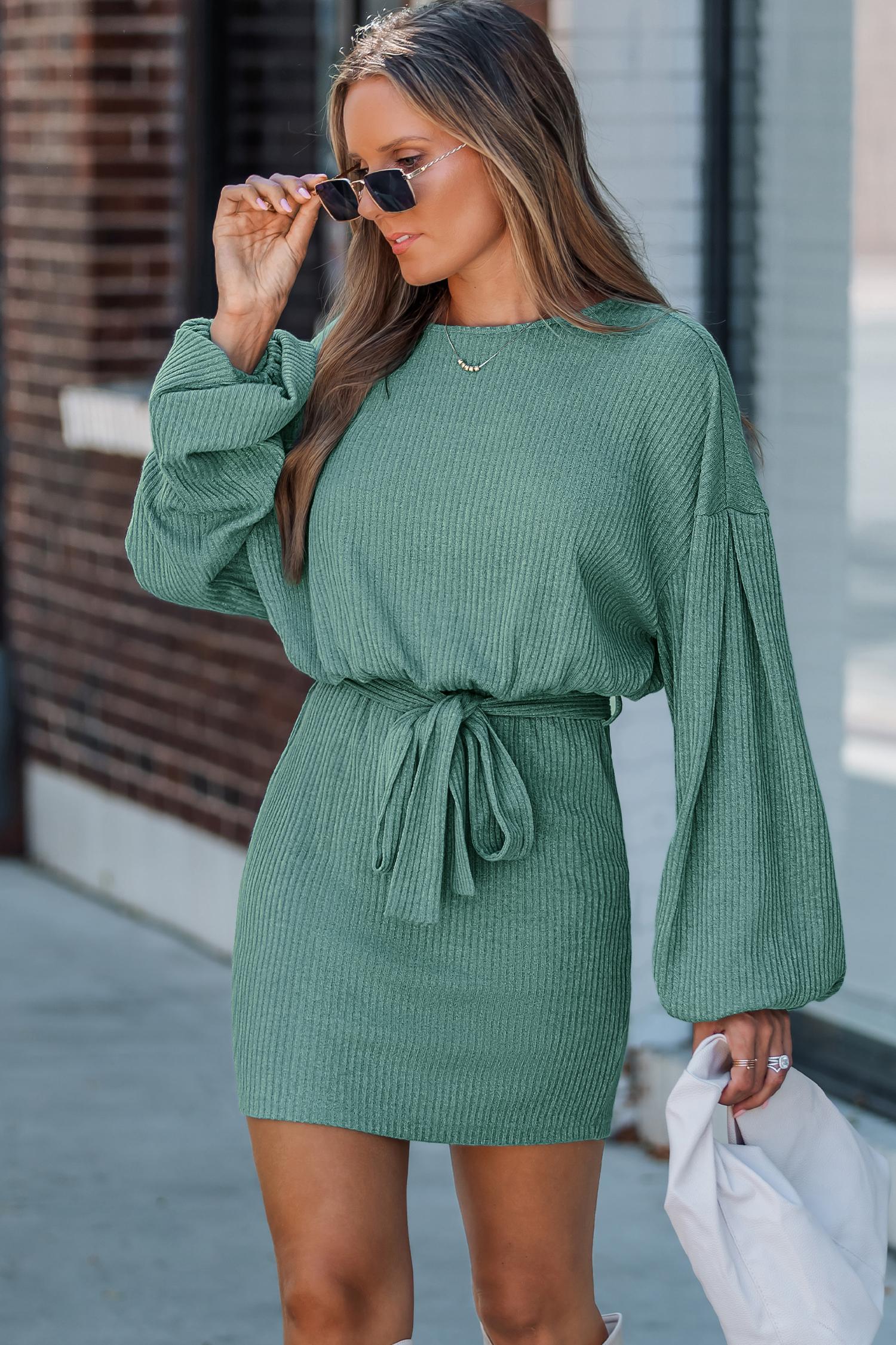 eat your heart out green mini dress - l