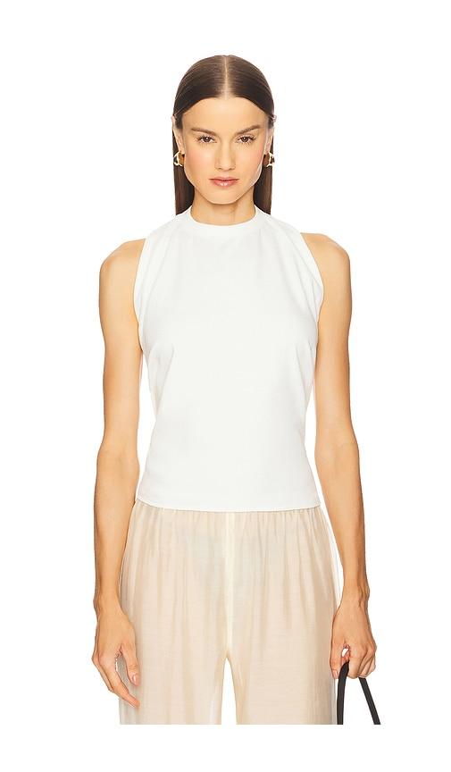 eaves ander halter tee in white. - size l (also in m)
