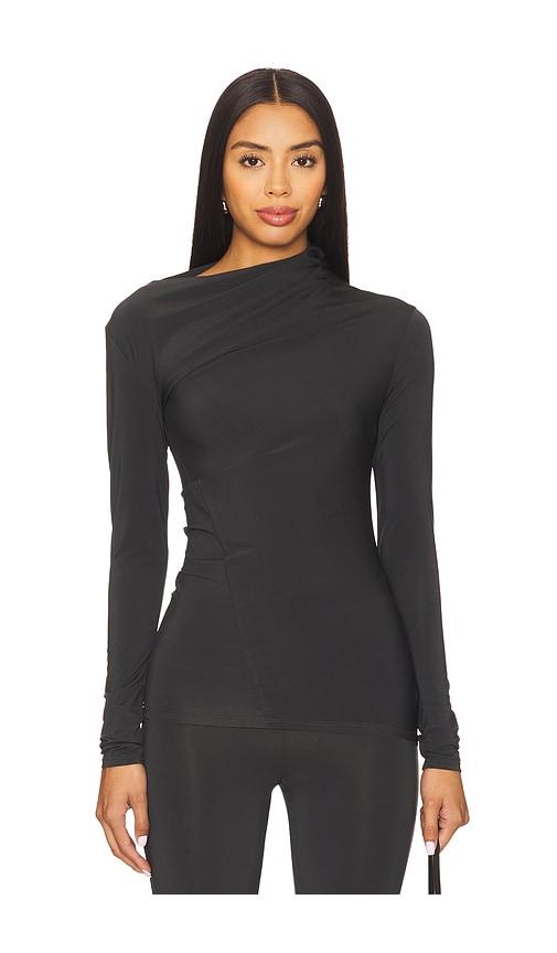 eaves auda top in charcoal. - size s (also in xs, xxs)