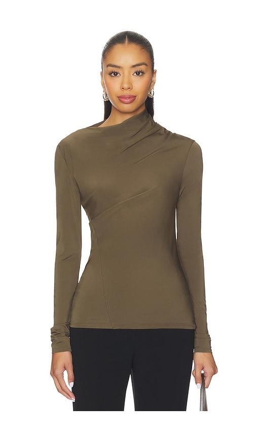 eaves auda top in olive. - size l (also in xs, xxs, s)