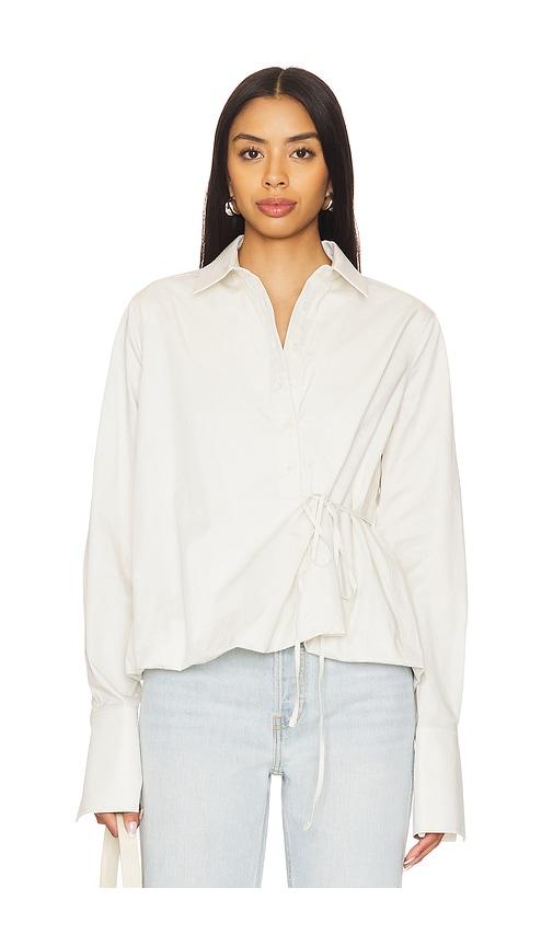 eaves bibas shirt in white. - size l (also in xs, s, m)