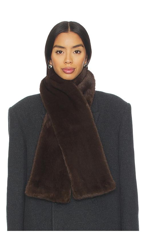 eaves bodil scarf in brown.