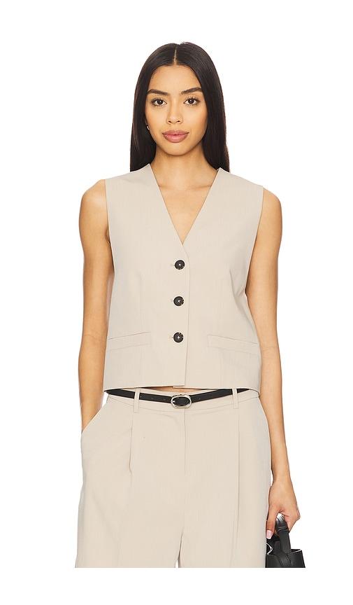 eaves carsyn vest top in beige. - size l (also in m, s)