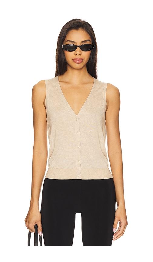 eaves dene vest in beige. - size l (also in xl)