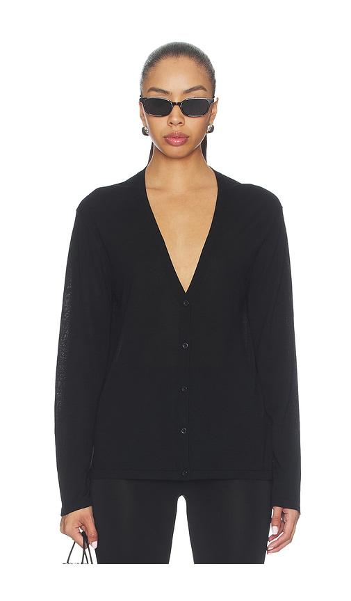 eaves finch cardigan in black. - size l (also in xxs, xs, s, m, xl)