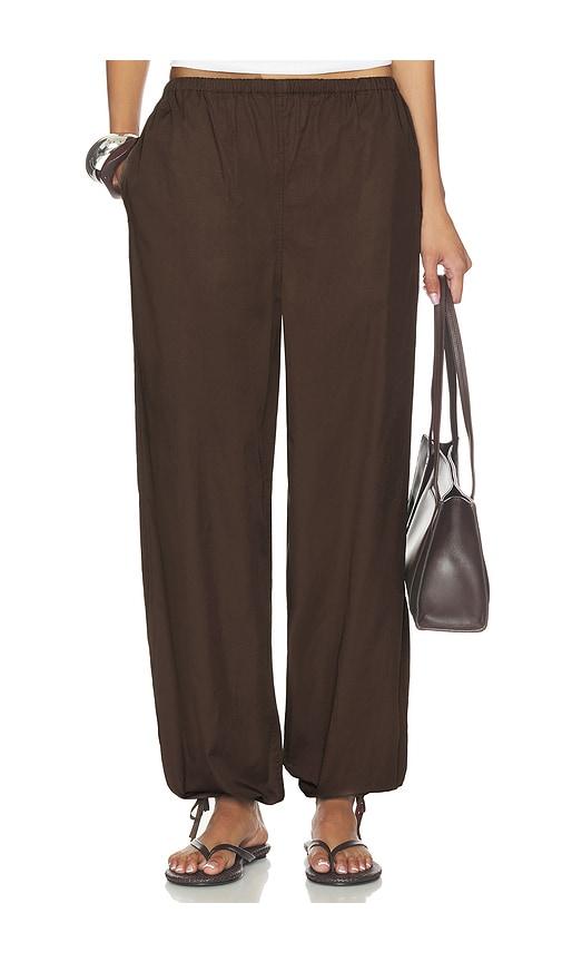 eaves ines pant in chocolate. - size l (also in xs, m, xl)