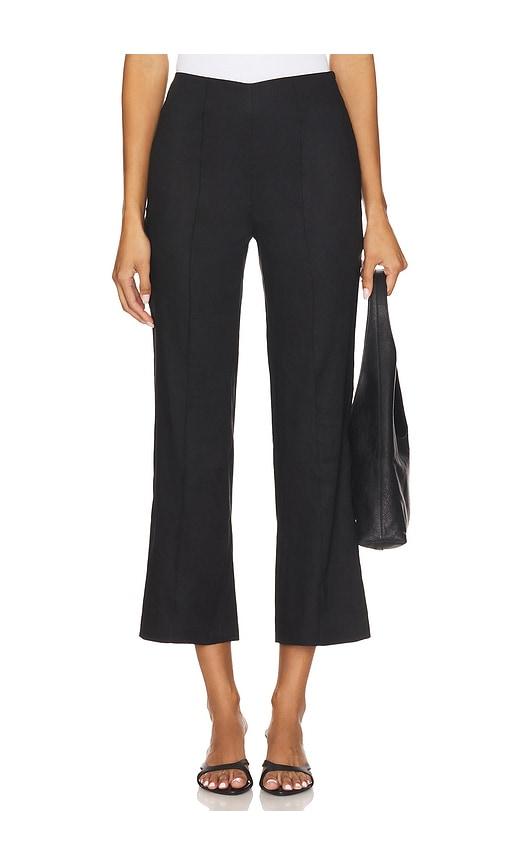eaves iyla crop flare pant in black. - size l (also in s, m, xl)