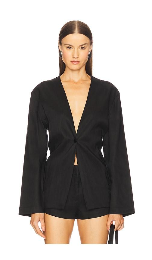 eaves iyla shirt blazer in black. - size m (also in s, xl, xs)