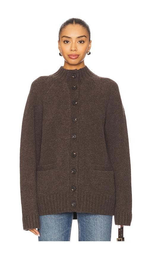 eaves jen cardigan in brown. - size l (also in xs, xxs, s, m, xl)