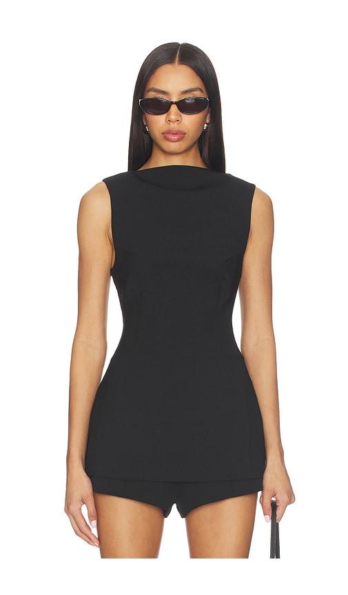 eaves judith top in black. - size m (also in s, xs, xxs)