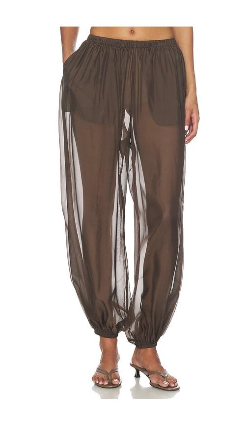 eaves kai balloon pant in brown. - size l (also in xs, s, m, xl)