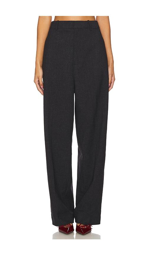 eaves kira melange suiting pants in black. - size l (also in m)