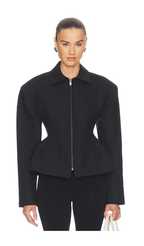 eaves lyza sculpted jacket in black. - size m (also in s, xs, xxs)