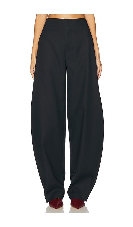 eaves mai sculptural compact suiting pant in black. - size l (also in xxs, xs, s, m)