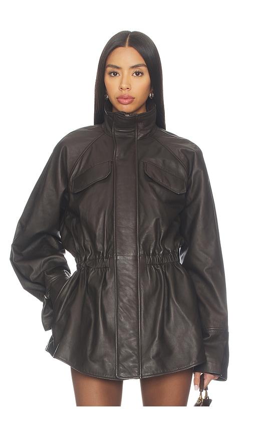 eaves mendoza leather jacket in brown. - size s (also in xl)