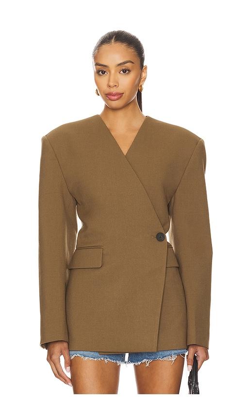 eaves naama blazer in olive. - size l (also in xs, xxs, s, m, xl)
