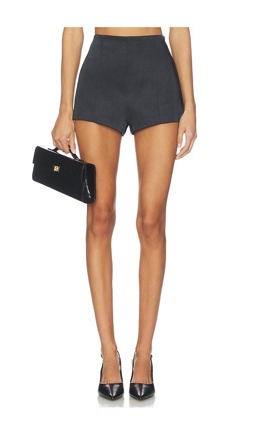 eaves naftali mini short in black. - size l (also in xxs, xs, s, m, xl)