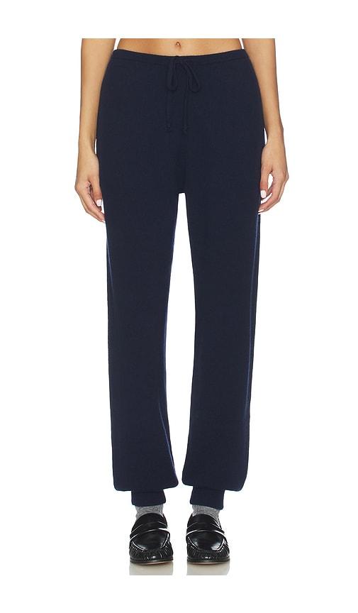eaves normandie knit jogger in navy. - size l (also in m)