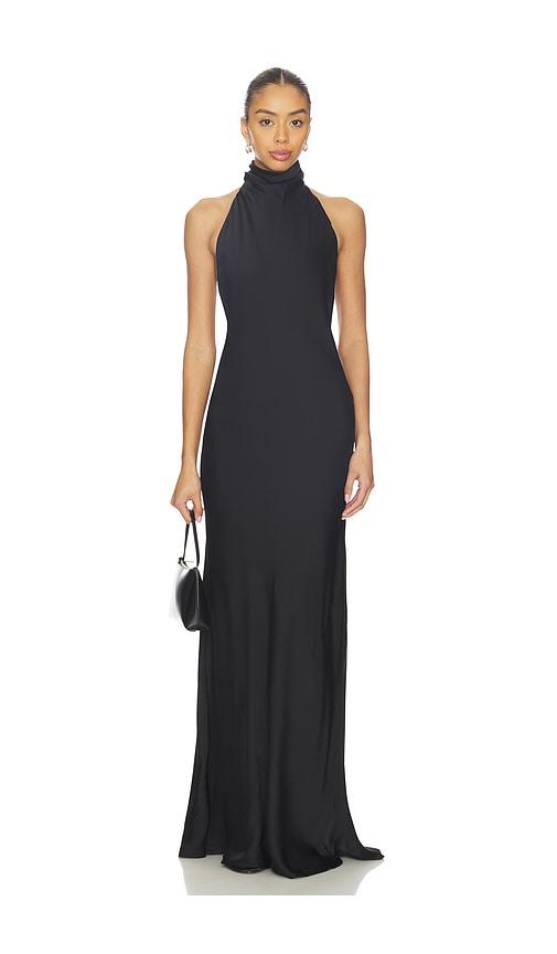 eaves reidun gown in black. - size l (also in xxs, xl)