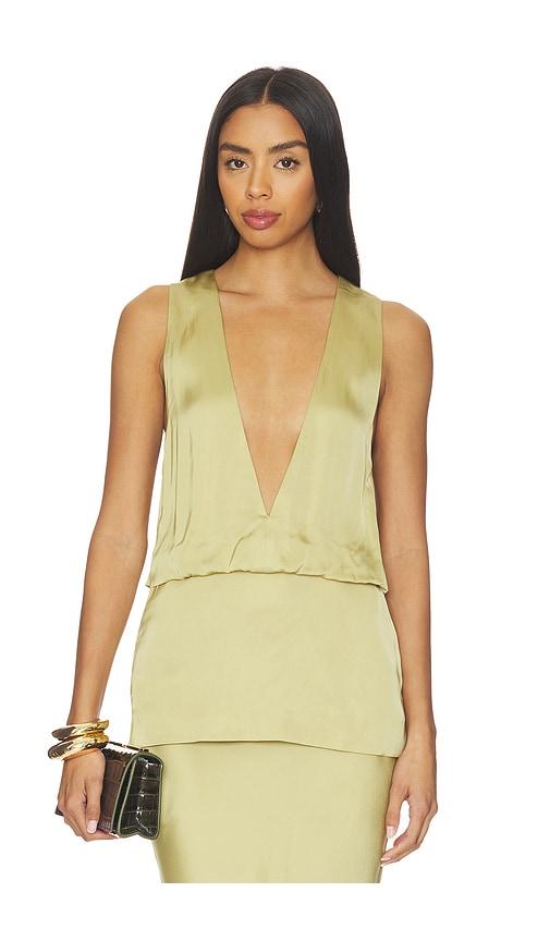 eaves reidun top in olive. - size m (also in xl)