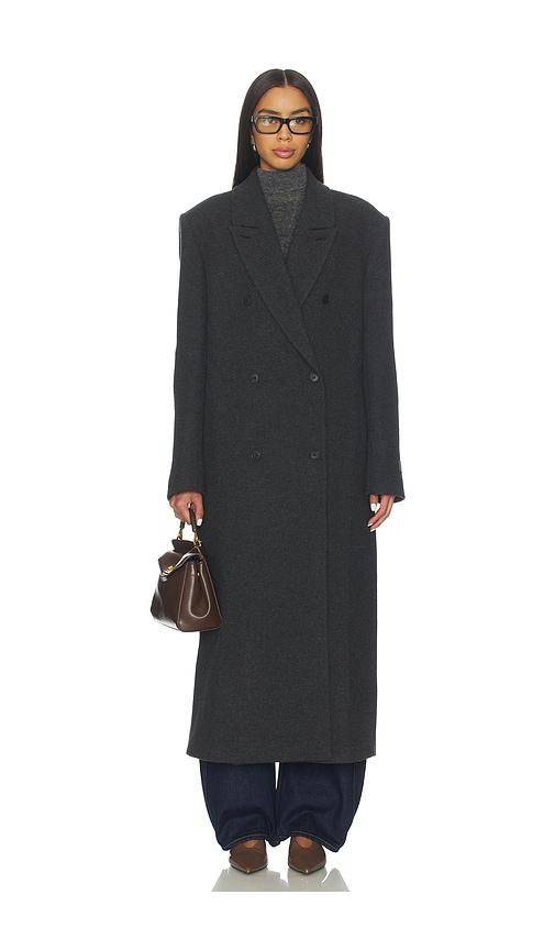 eaves sif manteco wool coat in grey. - size xs (also in xxs)