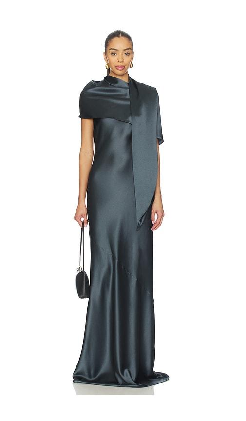 eaves sigrun gown in grey. - size m (also in xxs, xs, s)