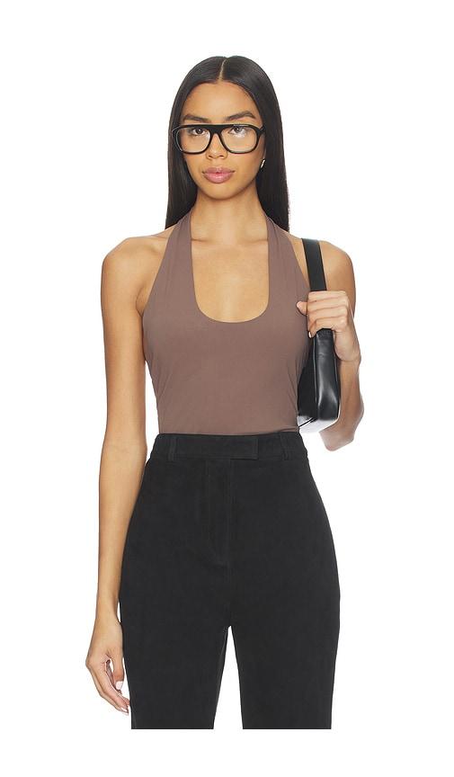 eaves simeon halter top in brown. - size l (also in xs, xxs, s, m, xl)