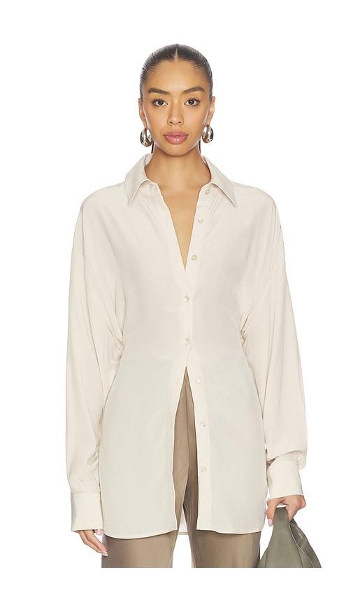 eaves sivan shirt in ivory. - size s (also in xxs)