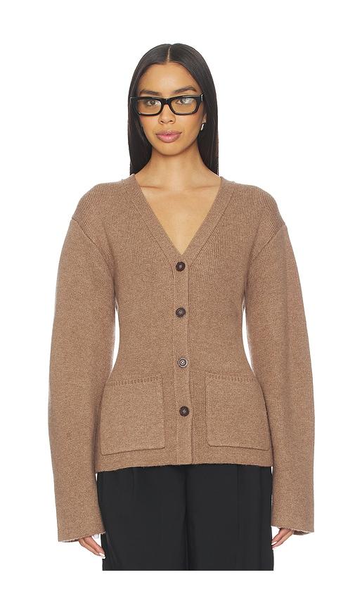 eaves sophie structured cardigan in brown. - size l (also in xs, s, xl)