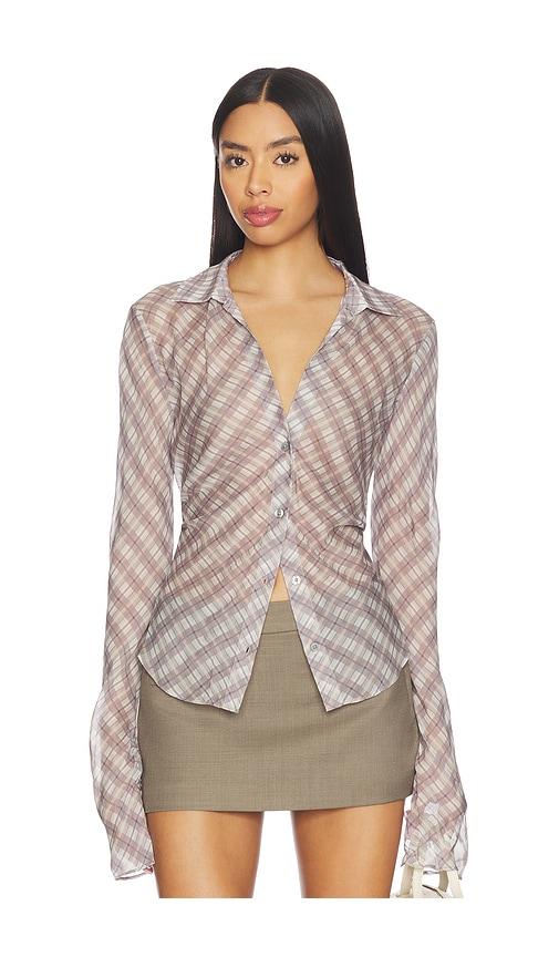 eaves vienna top in lavender. - size l (also in xs, xxs, s, m, xl)