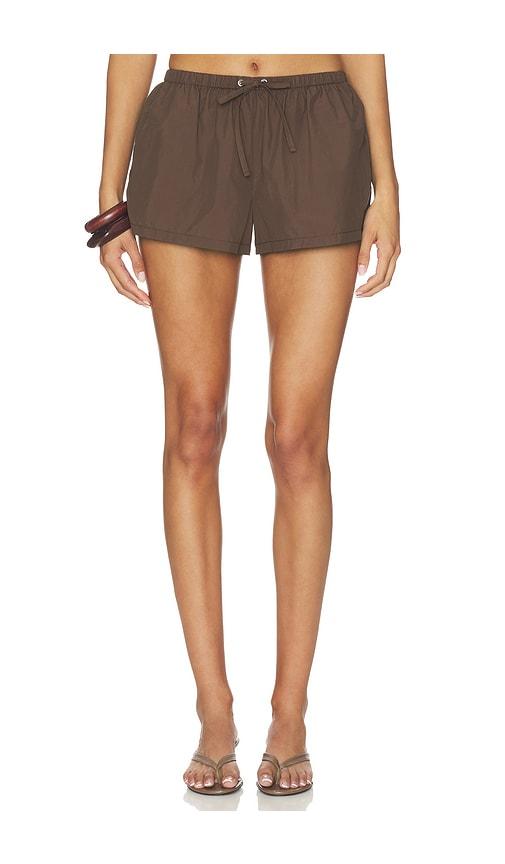 eaves vitoria short in chocolate. - size l (also in xxs, s, xl)