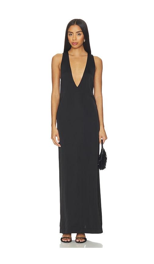 eaves x blake evin veda gown in black. - size l (also in xs, s, m, xl)