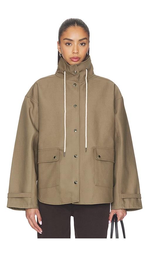 eaves x jasmine tookes cara jacket in brown. - size m (also in xs, s, xl)