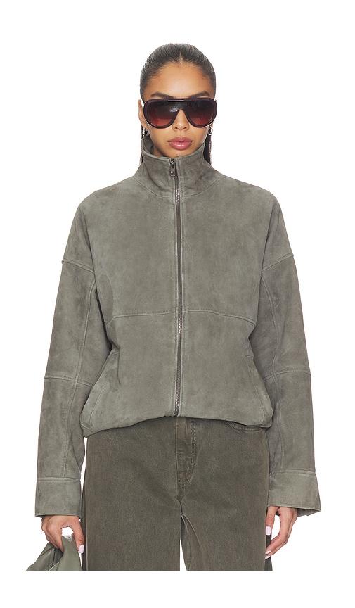 eaves x jasmine tookes cori jacket in olive. - size m (also in s, xxs, xs, xl)