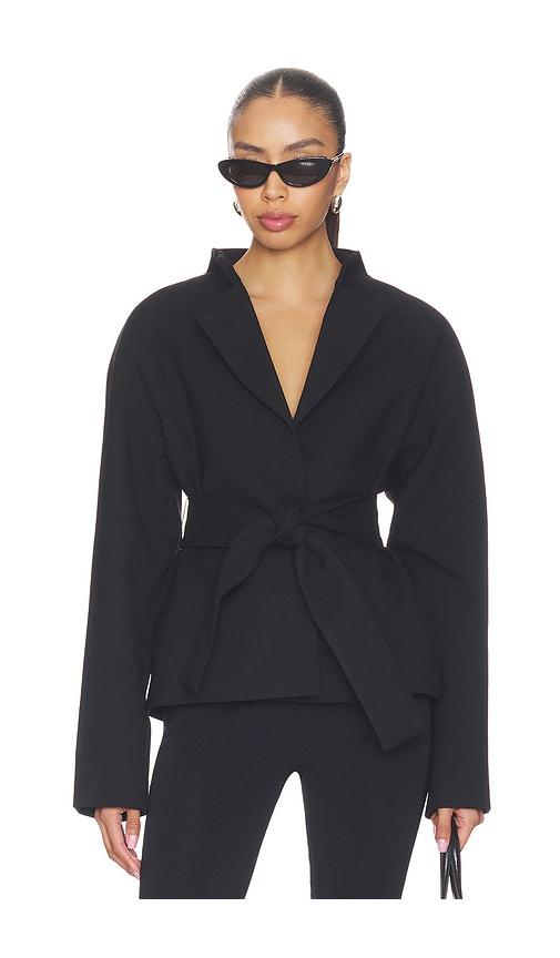eaves x jasmine tookes rue classic suiting jacket in black. - size l (also in xs, xxs, s, m)