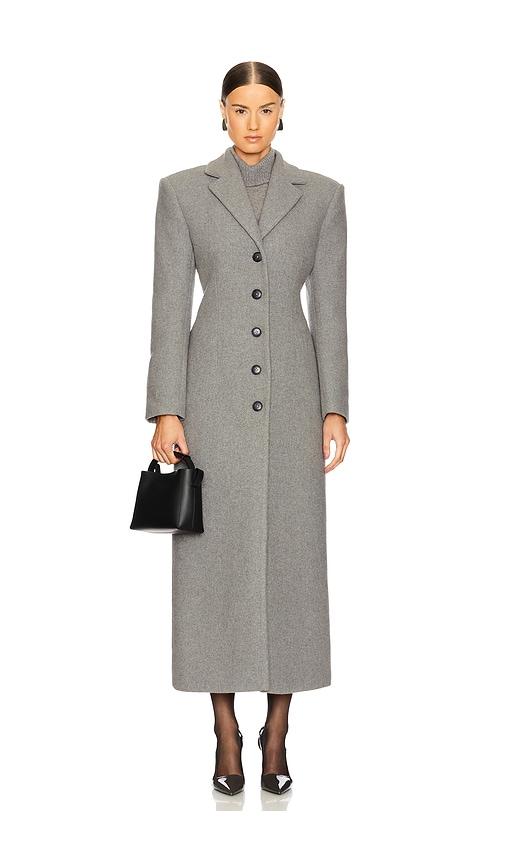 eaves yaron manteco wool coat in grey. - size s (also in xs, xxs)