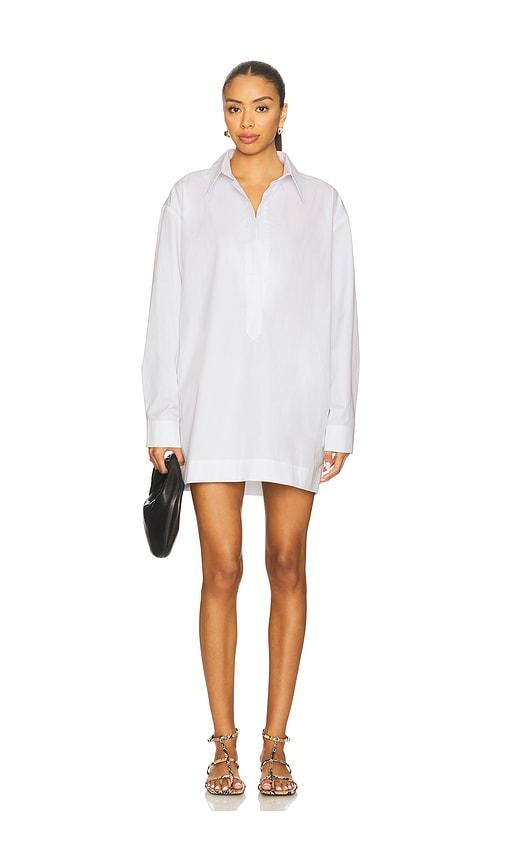 eaves yohanne shirt dress in white. - size m (also in s, xxs, xs)