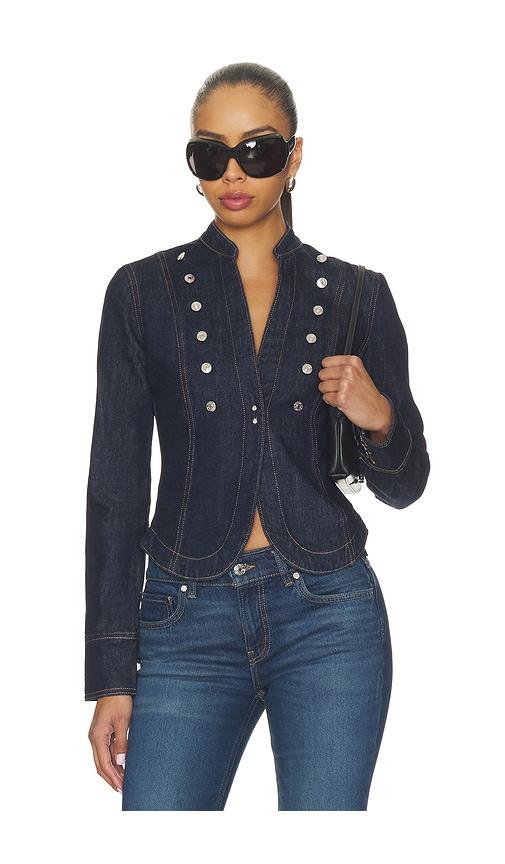 eb denim calla jacket in blue. - size l (also in m, s)