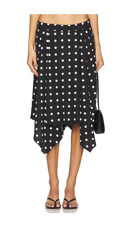 eb denim city skirt in black. - size l (also in m)