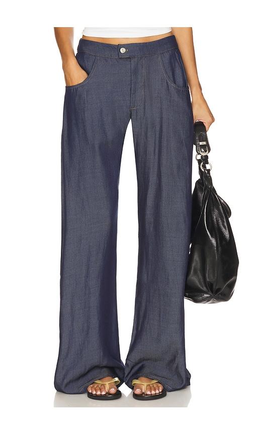 eb denim eddie bowed pant in blue. - size l (also in xs, s, m, xl)
