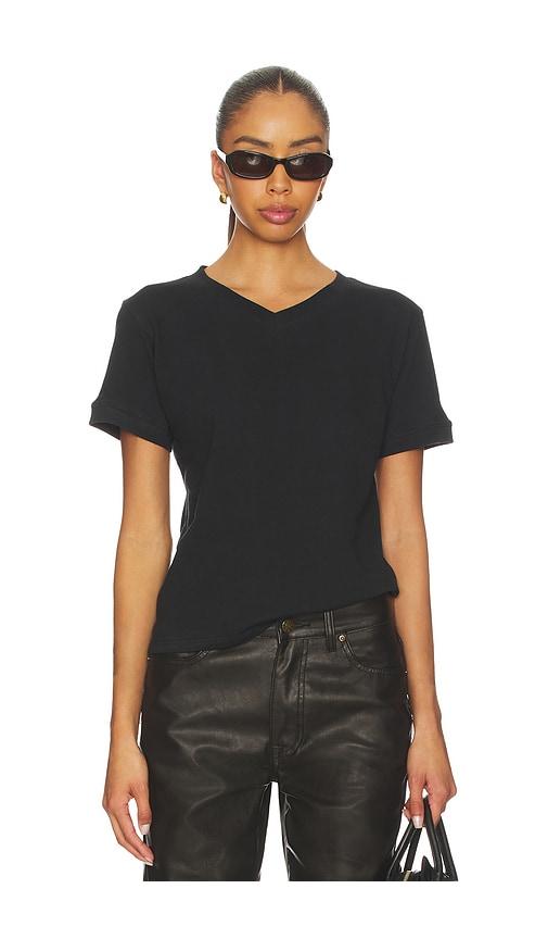 eb denim henry v neck tee in black. - size m (also in xs)