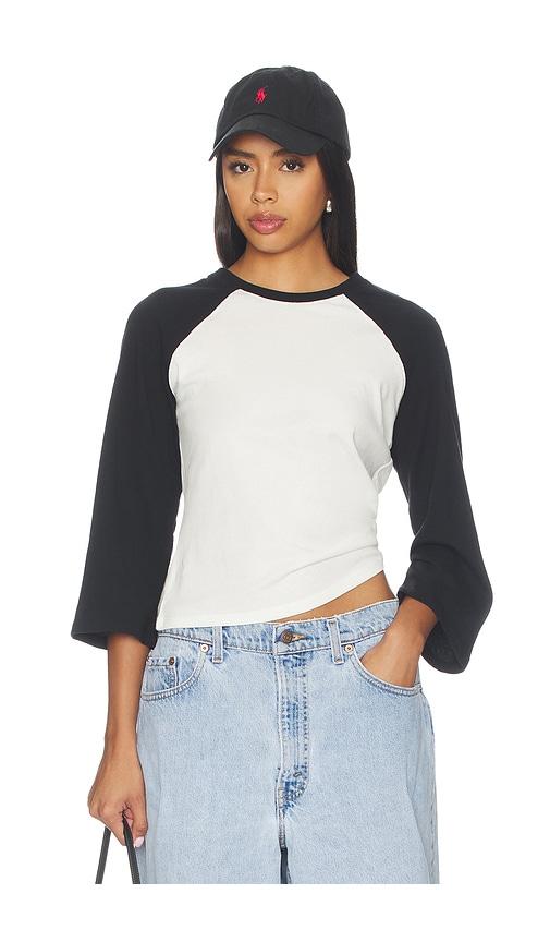 eb denim kingsley top in black & white. - size m (also in xs, s)