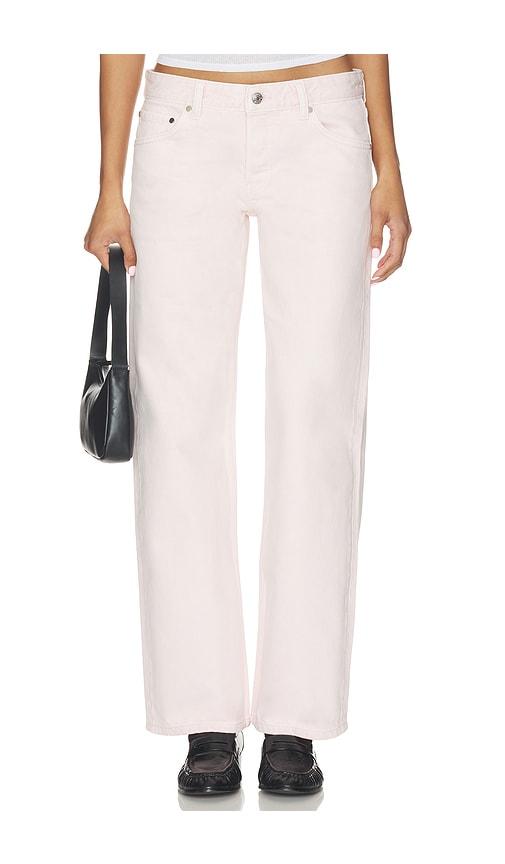 eb denim low rise baggy jean in pink. - size 24 (also in 25, 26, 27, 28, 29)