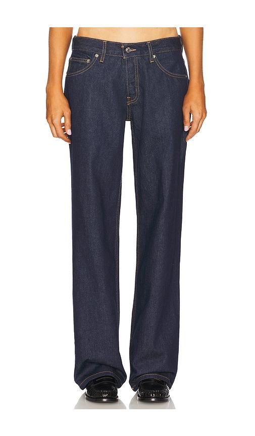 eb denim low rise baggy jeans in blue. - size 24 (also in 26, 27, 28, 29, 30)