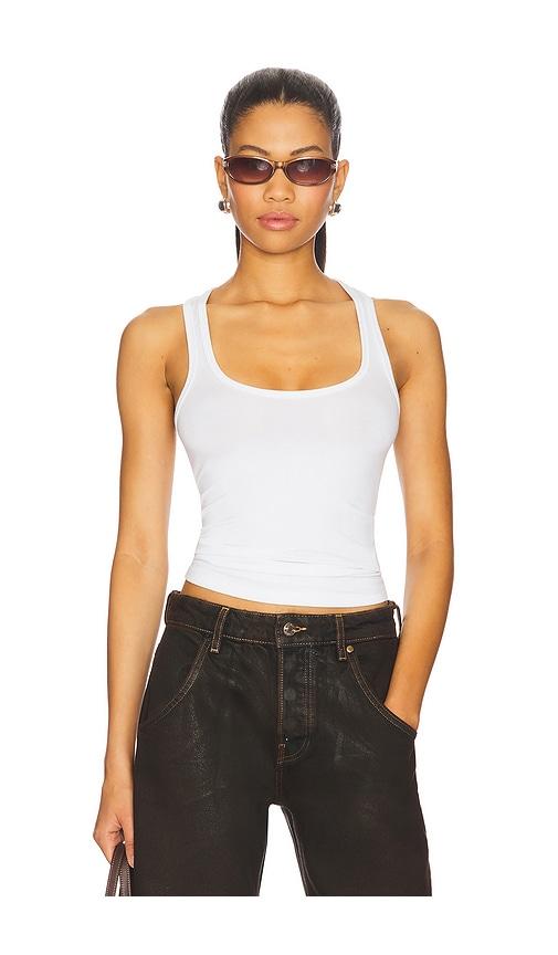 eb denim lucy racerback tank in white. - size l (also in m)